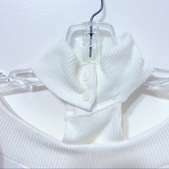 LNA X REVOLVE Encounter Off the Shoulder Midi Dress In White Size S NWT - Picture 9 of 13